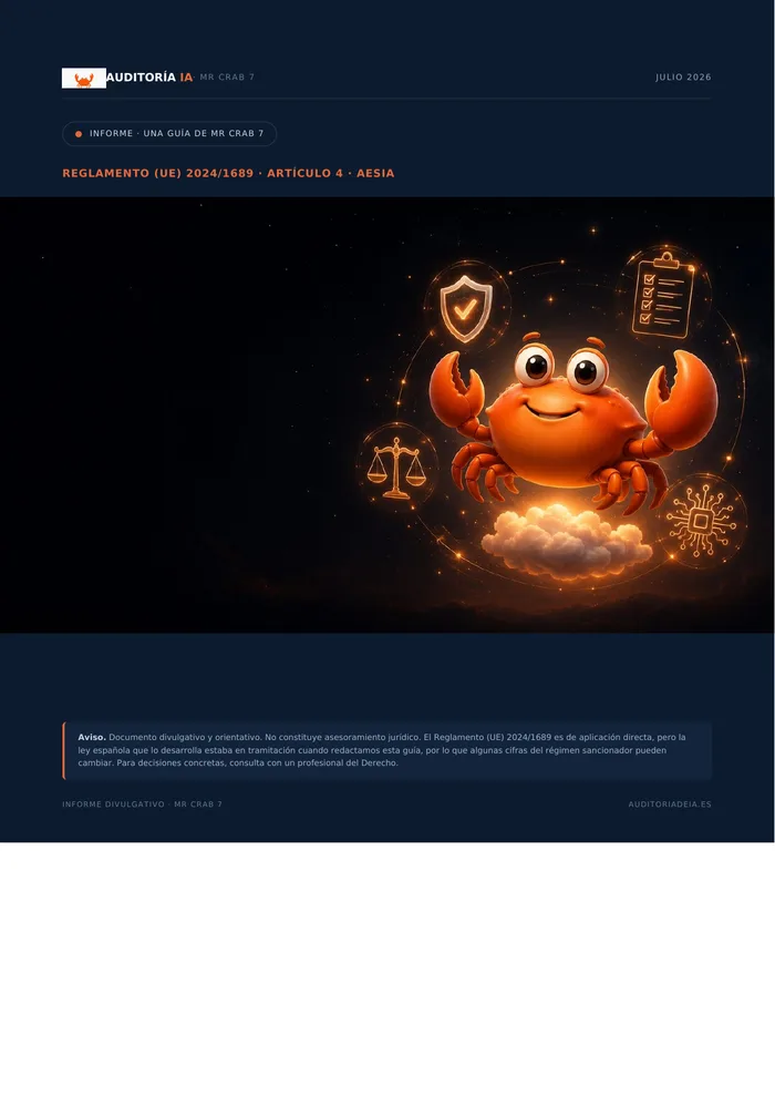 Portada de la guía de formación en IA de Mr Crab 7